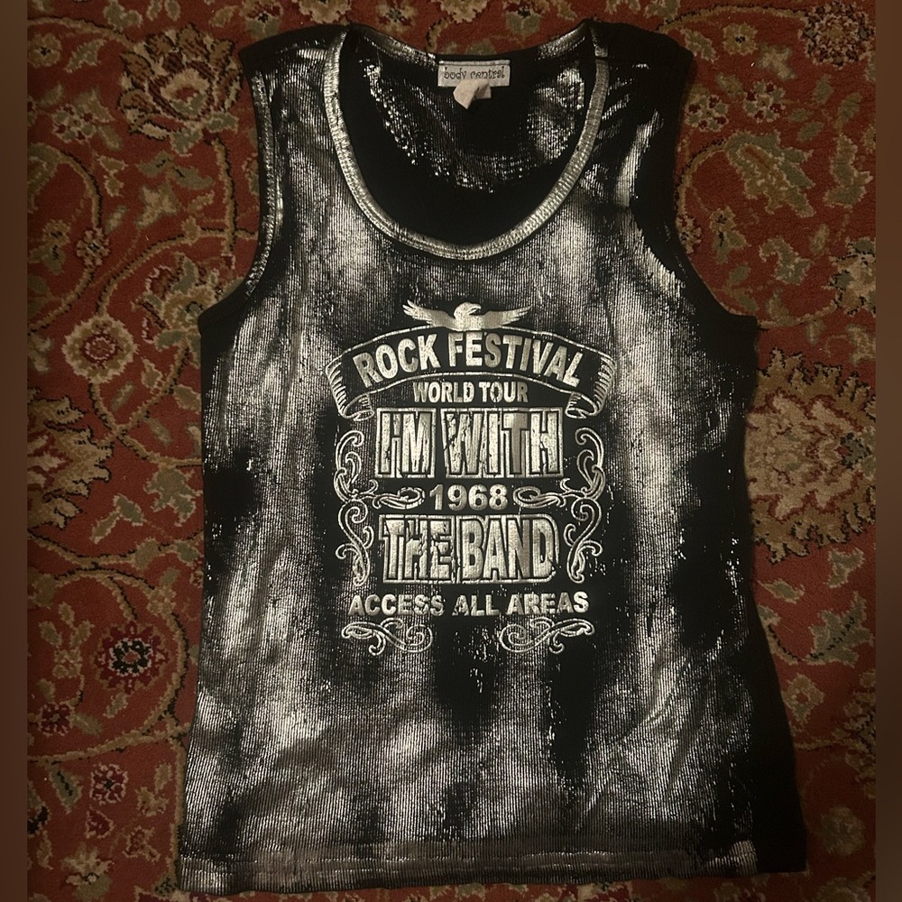 Y2k true Rock Festival Graphic Tank Top